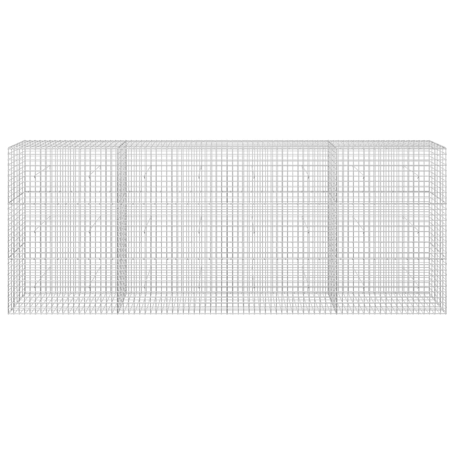 vidaXL Γκαμπιόν με σύρμα 5 mm και πλέγμα 5x5 cm 400x30x150 εκ