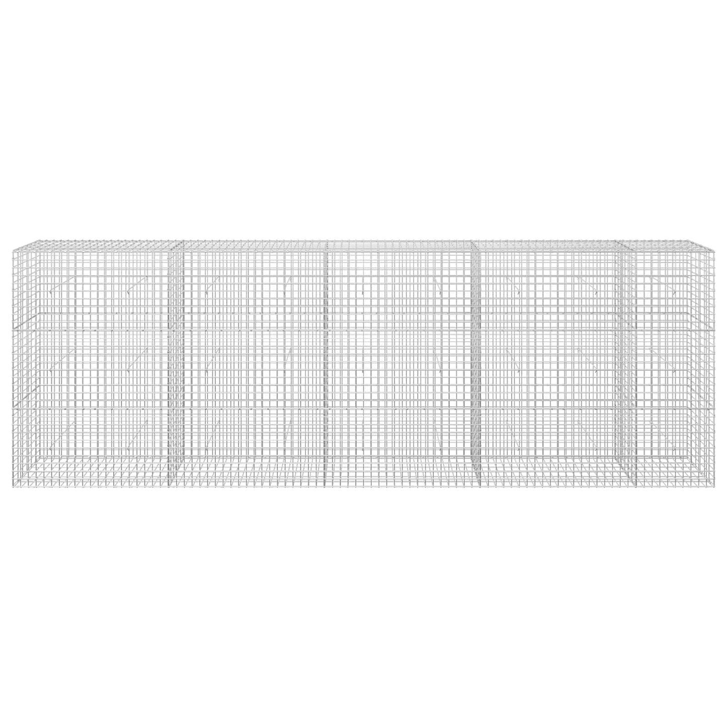 vidaXL Γκαμπιόν με σύρμα 5 mm και πλέγμα 5x5 cm 450x30x150 εκ