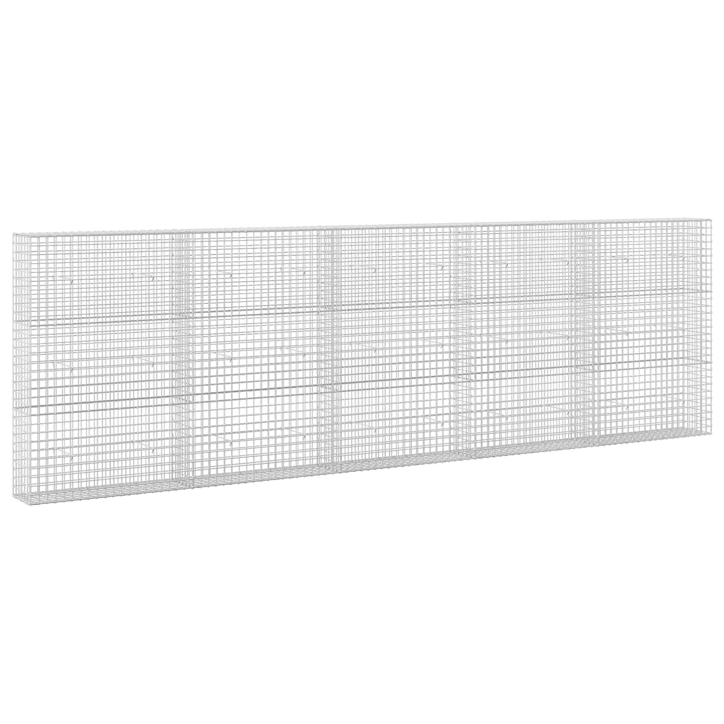 vidaXL Γκαμπιόν με σύρμα 5 mm και πλέγμα 5x5 cm 500x30x150 εκ