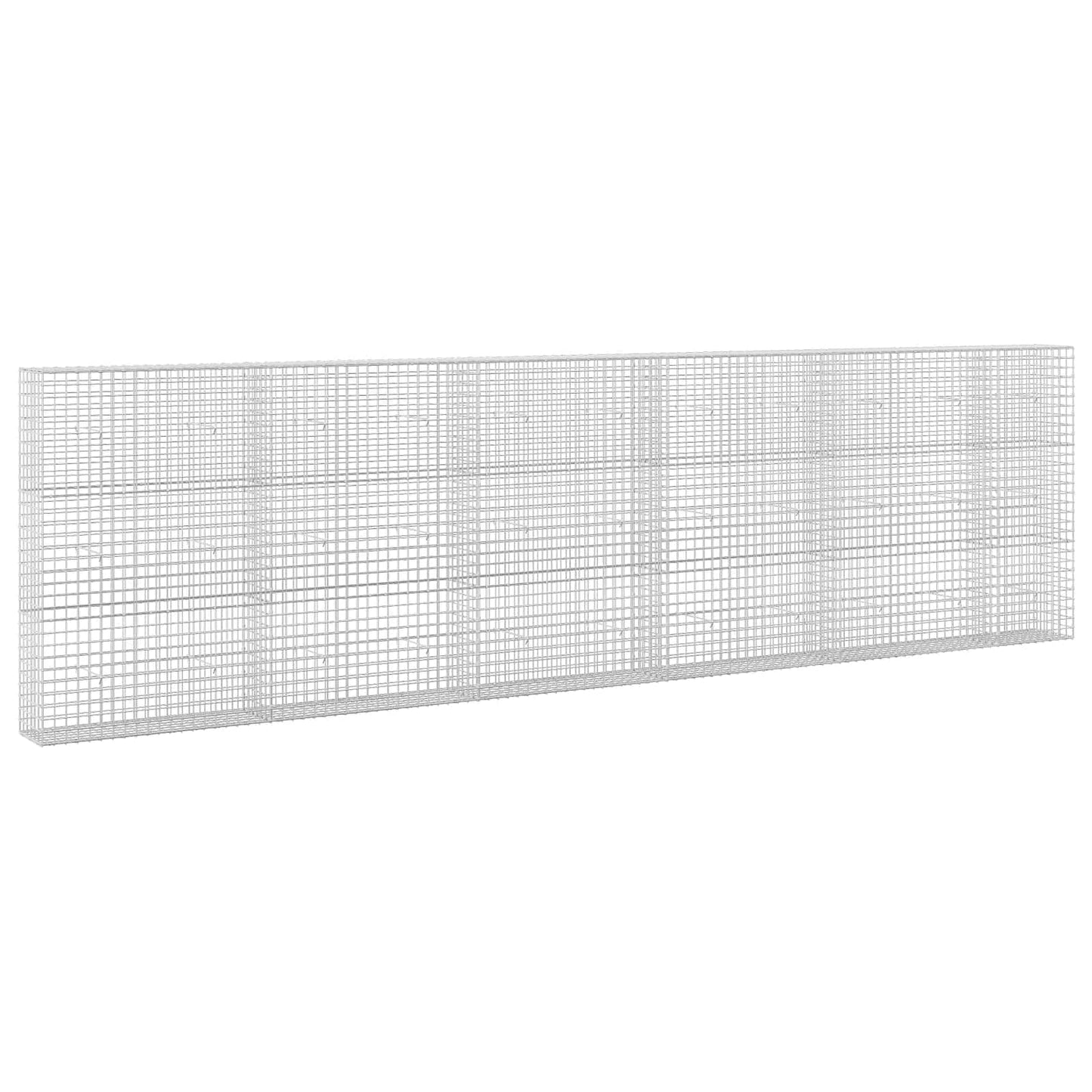 vidaXL Γκαμπιόν με σύρμα 5 mm και πλέγμα 5x5 cm 550x30x150 εκ