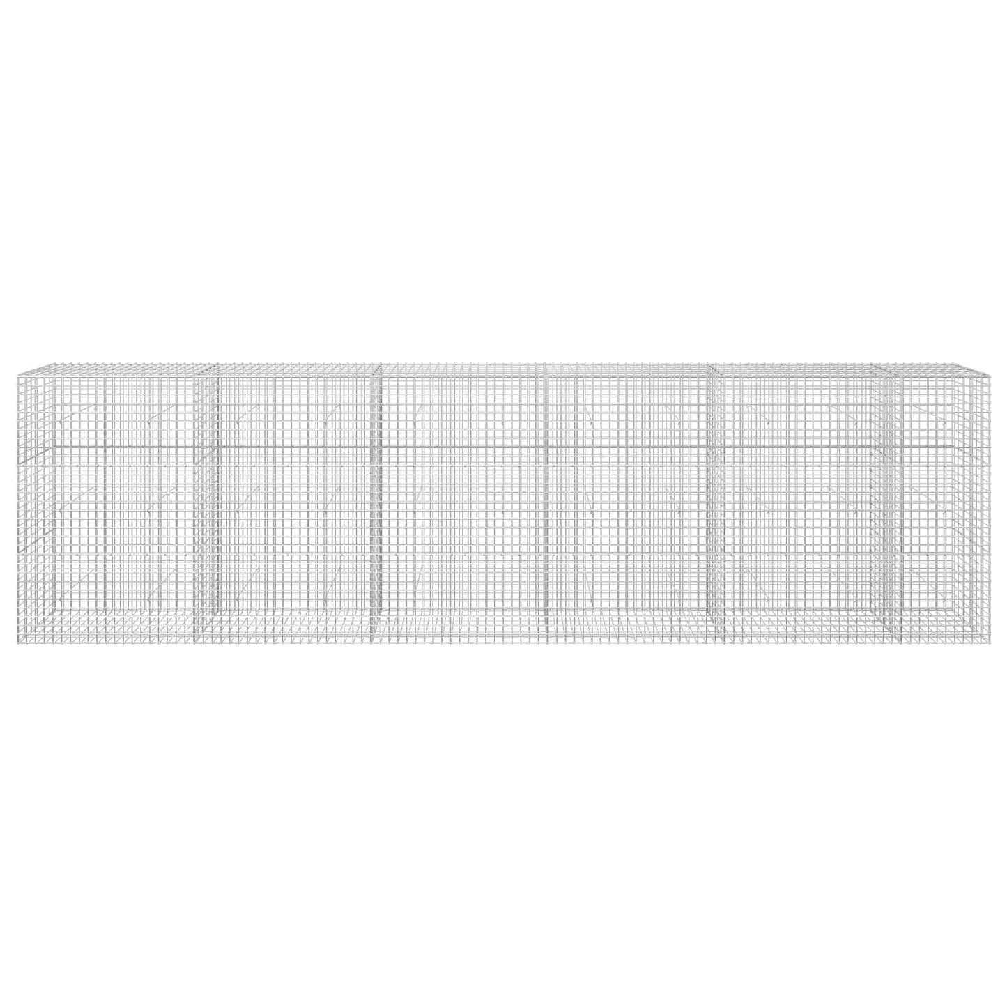 vidaXL Γκαμπιόν με σύρμα 5 mm και πλέγμα 5x5 cm 550x30x150 εκ