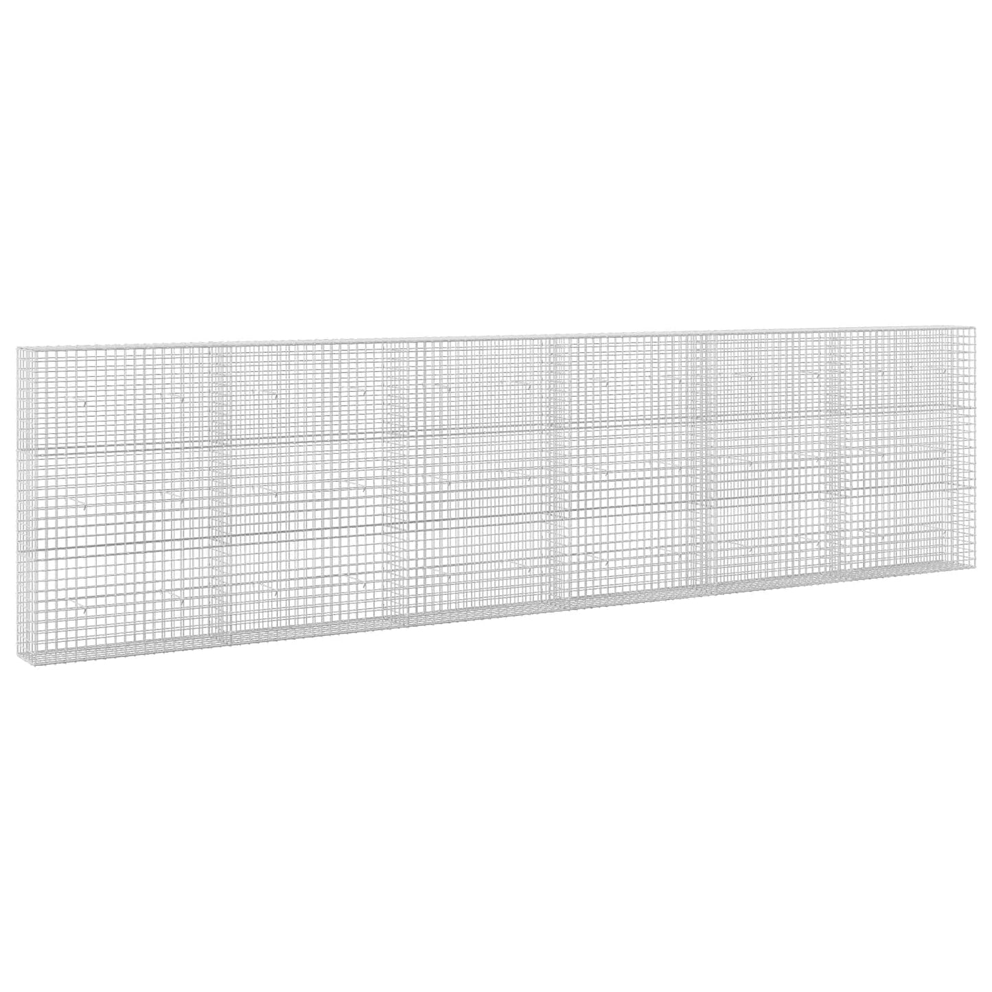 vidaXL Γκαμπιόν με σύρμα 5 mm και πλέγμα 5x5 cm 600x30x150 εκ