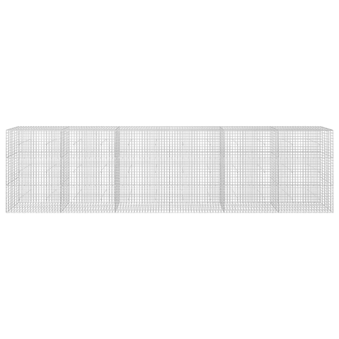 vidaXL Γκαμπιόν με σύρμα 5 mm και πλέγμα 5x5 cm 600x30x150 εκ