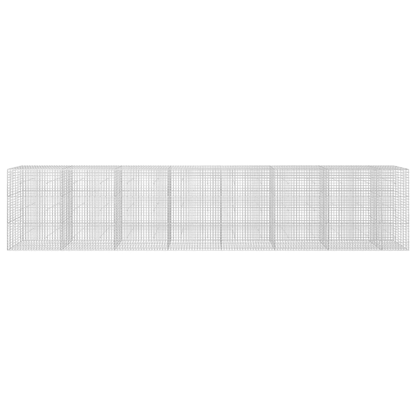 vidaXL Γκαμπιόν με σύρμα 5 mm και πλέγμα 5x5 cm 750x30x150 εκ