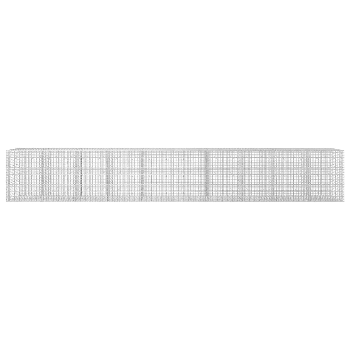 vidaXL Γκαμπιόν με σύρμα 5 mm και πλέγμα 5x5 cm 1000x30x150 εκ.