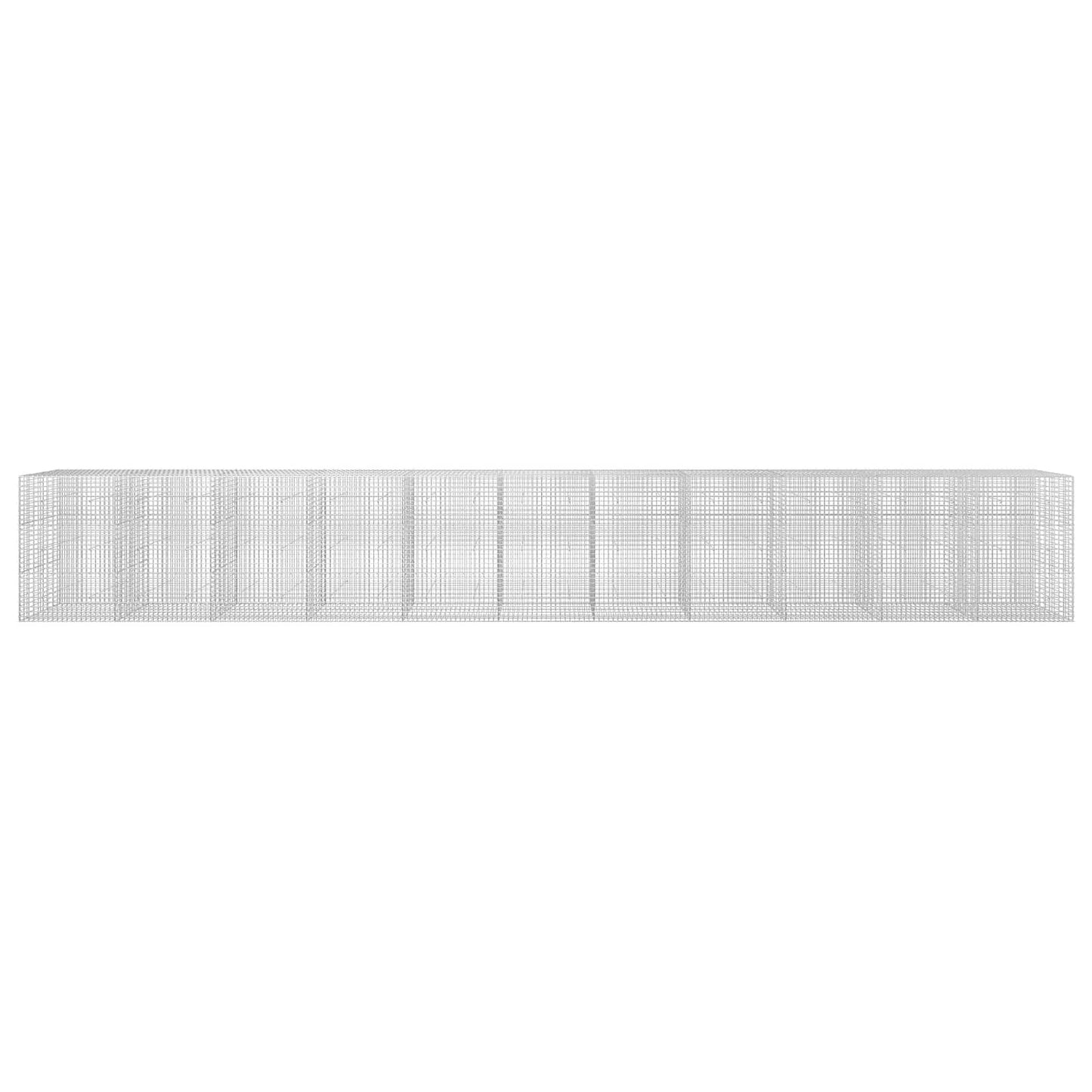 vidaXL Γκαμπιόν με σύρμα 5 mm και πλέγμα 5x5 cm 1100x30x150 εκ