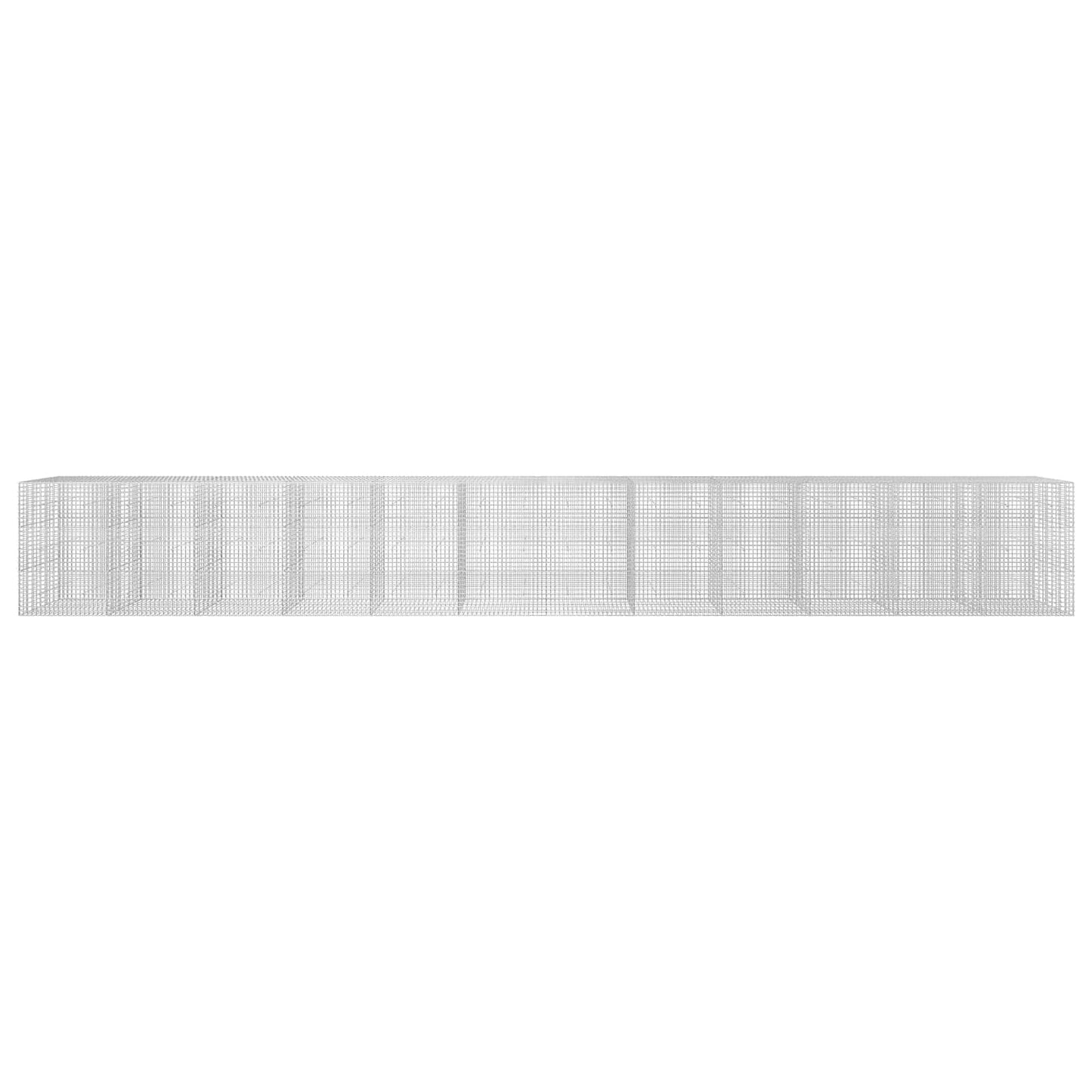 vidaXL Γκαμπιόν με σύρμα 5 mm και πλέγμα 5x5 cm 1200x30x150 εκ