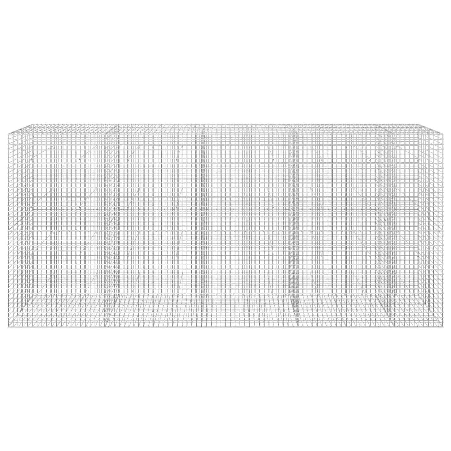 vidaXL Γκαμπιόν με σύρμα 5 mm και πλέγμα 5x5 cm 450x30x200 εκ