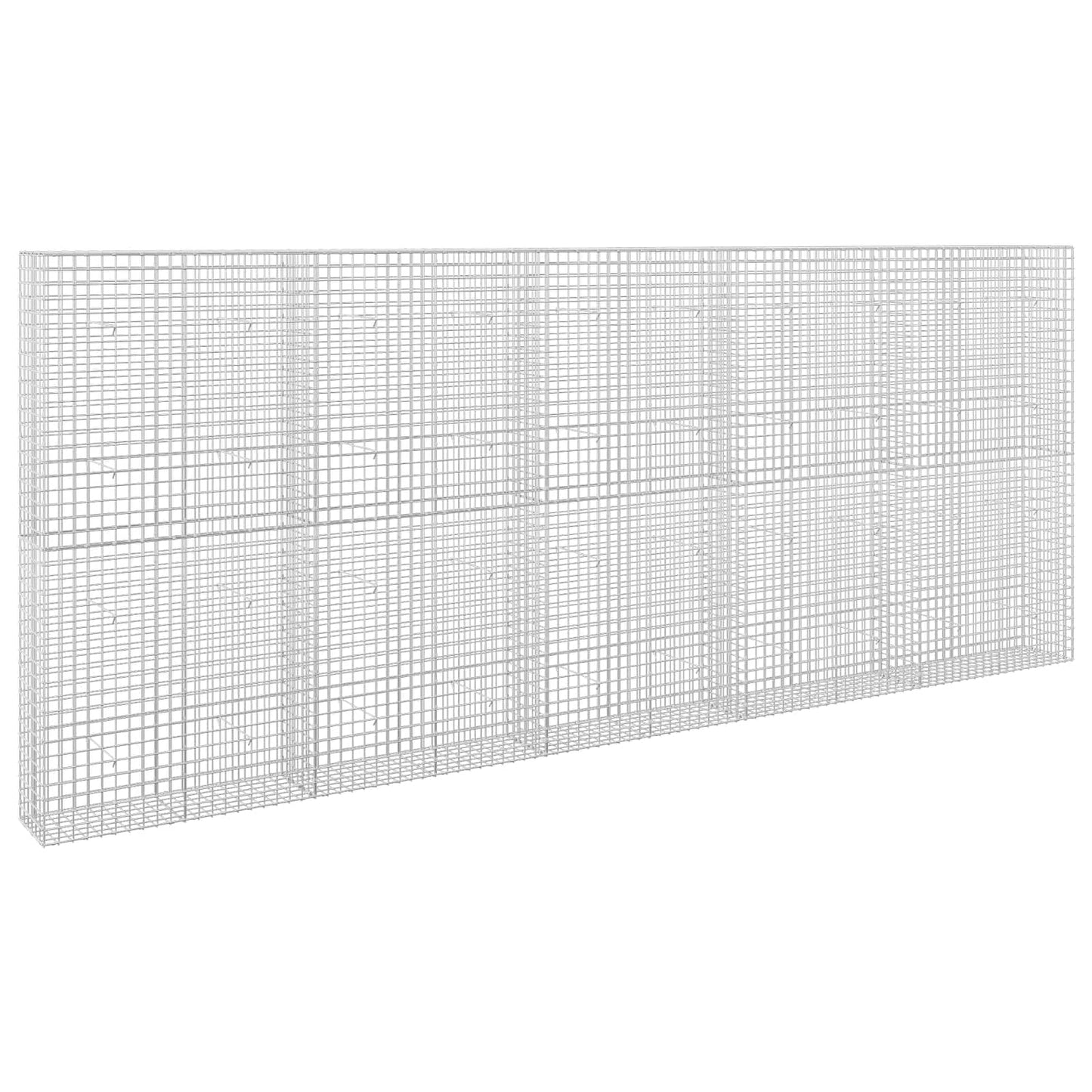 vidaXL Γκαμπιόν με σύρμα 5 mm και πλέγμα 5x5 cm 500x30x200 εκ