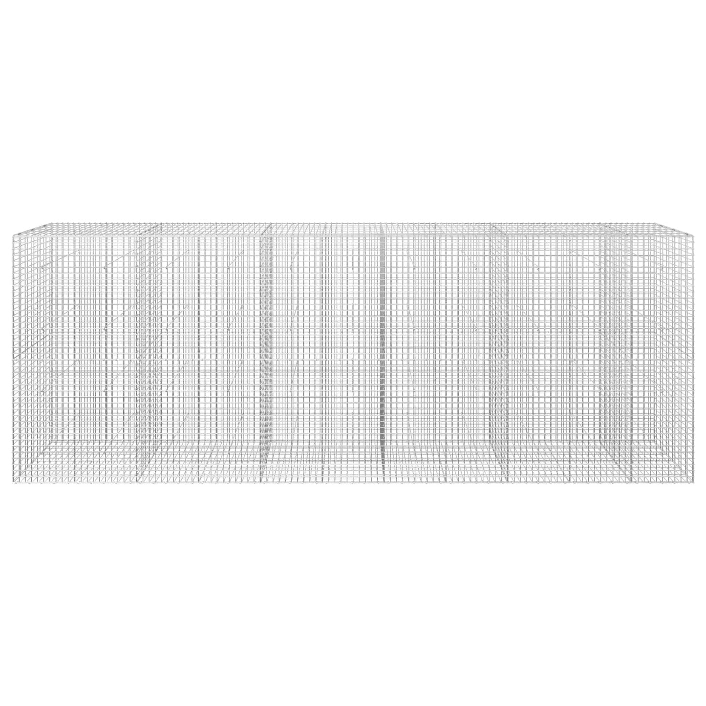 vidaXL Γκαμπιόν με σύρμα 5 mm και πλέγμα 5x5 cm 550x30x200 εκ