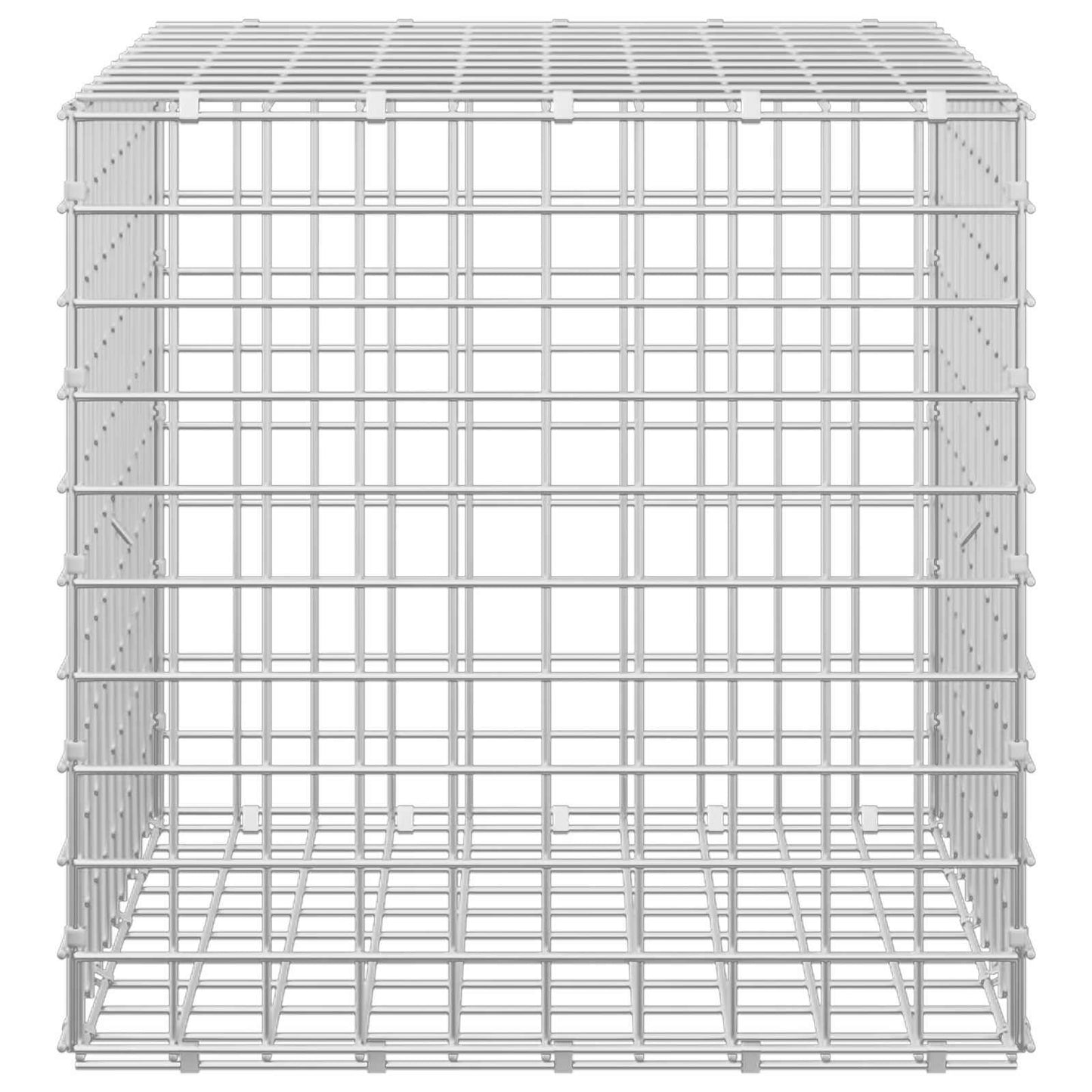 vidaXL Γκαμπιόν με σύρμα 5 mm και πλέγμα 5x5 cm 50x50x50 εκ.