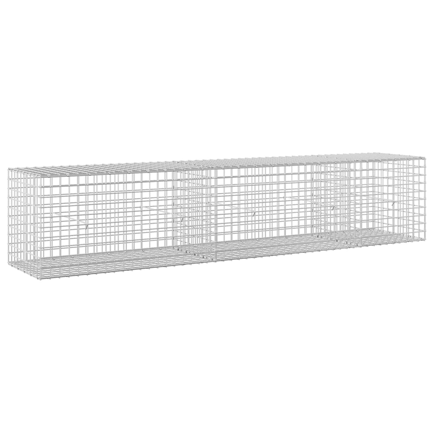 vidaXL Γκαμπιόν με σύρμα 5 mm και πλέγμα 5x5 cm 250x50x50 εκ