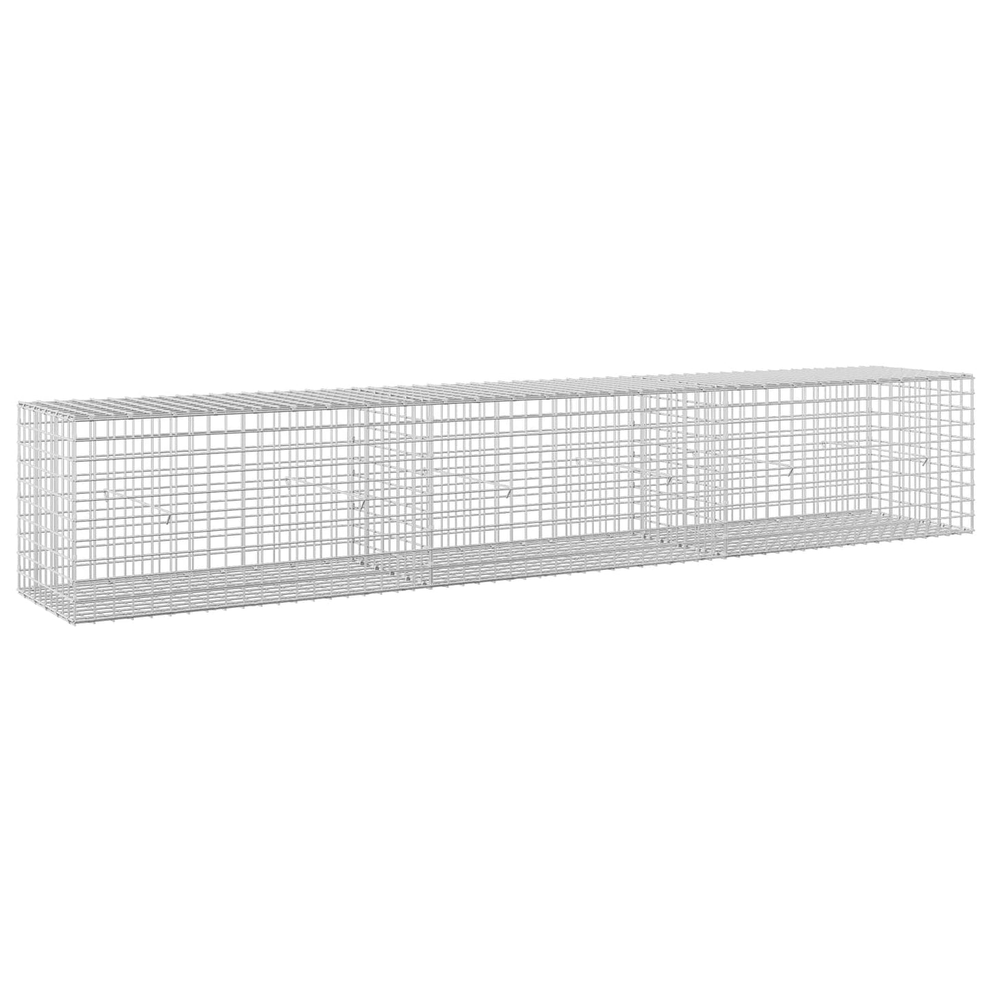vidaXL Γκαμπιόν με σύρμα 5 mm και πλέγμα 5x5 cm 300x50x50 εκ