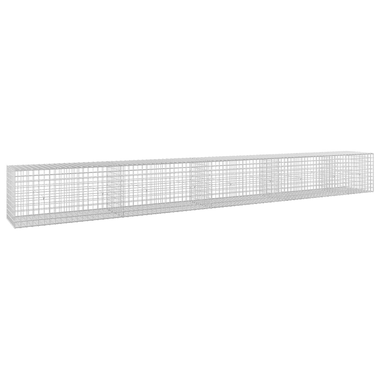 vidaXL Γκαμπιόν με σύρμα 5 mm και πλέγμα 5x5 cm 450x50x50 εκ
