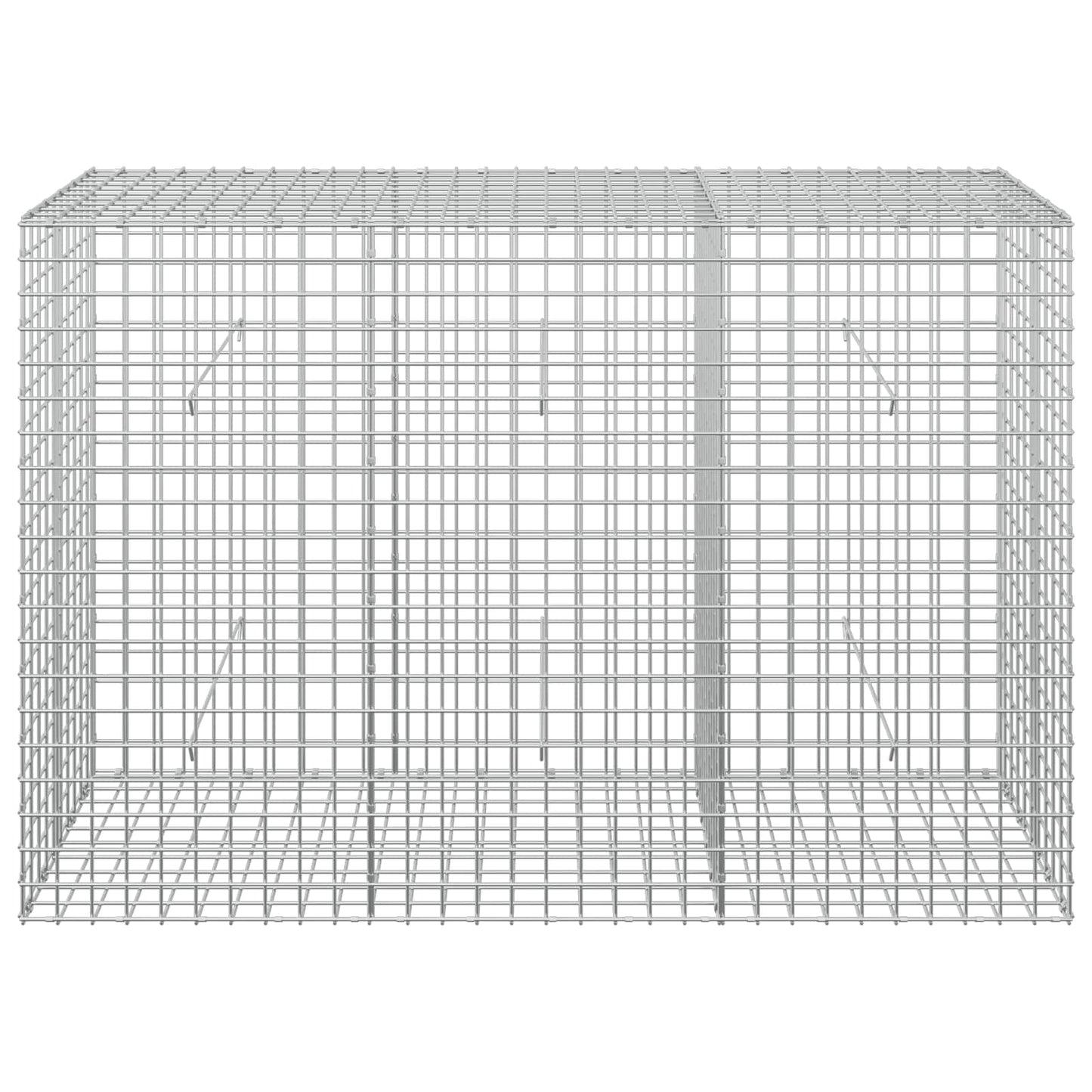 vidaXL Γκαμπιόν με σύρμα 5 mm και πλέγμα 5x5 cm 150x50x100 εκ.