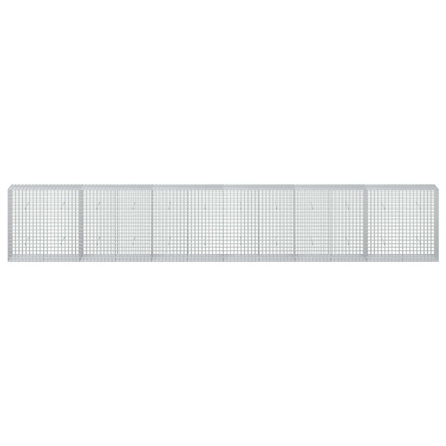 vidaXL Γκαμπιόν με σύρμα 5 mm και πλέγμα 5x5 cm 600x50x100 εκ