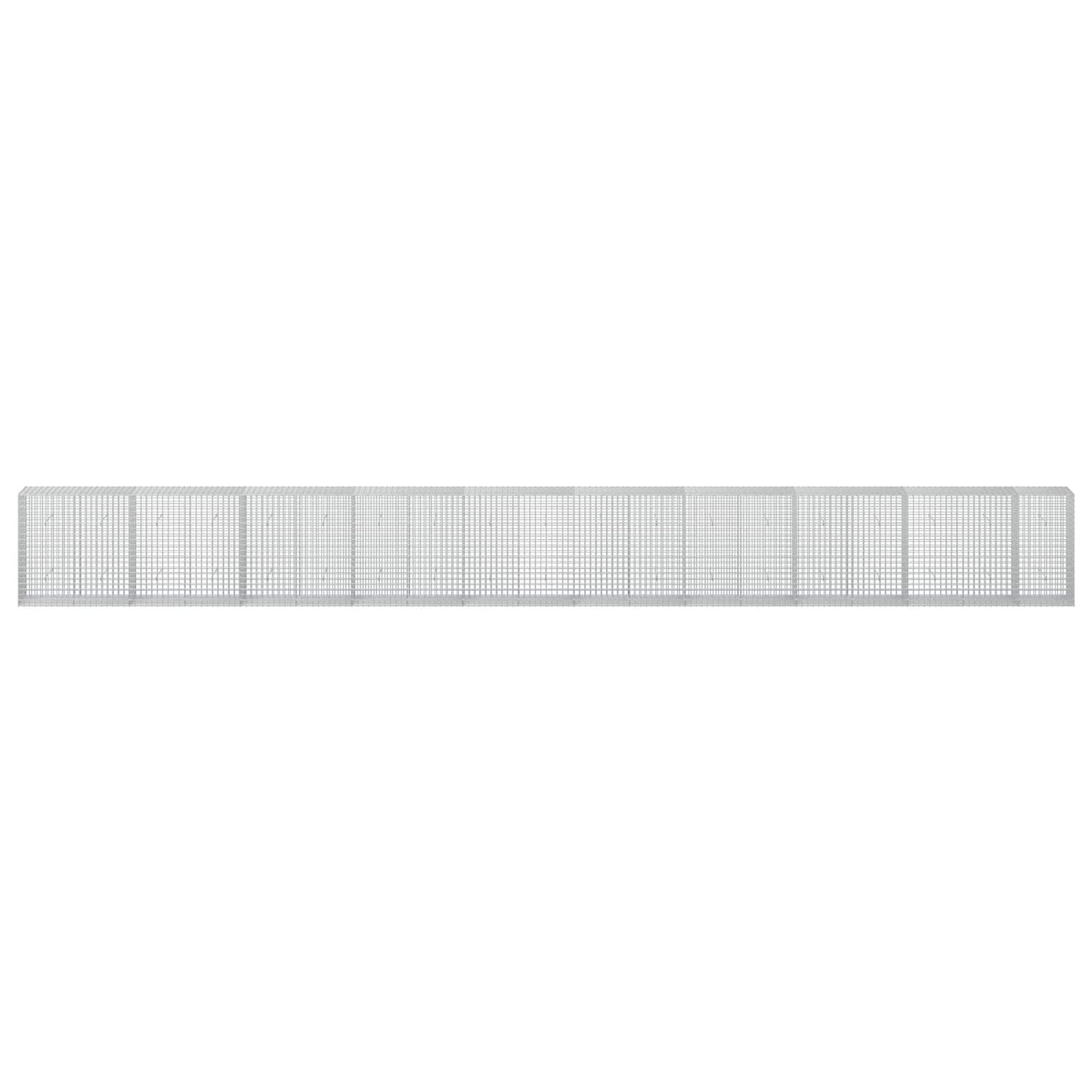 vidaXL Γκαμπιόν με σύρμα 5 mm και πλέγμα 5x5 cm 950x50x100 εκ