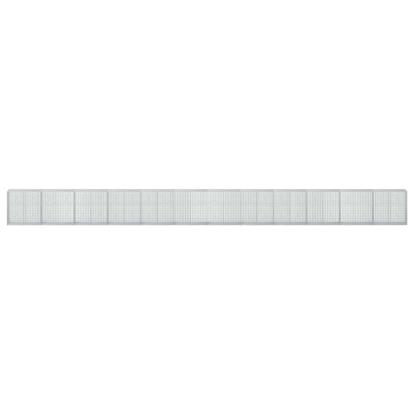 vidaXL Γκαμπιόν με σύρμα 5 mm και πλέγμα 5x5 cm 1200x50x100 εκ