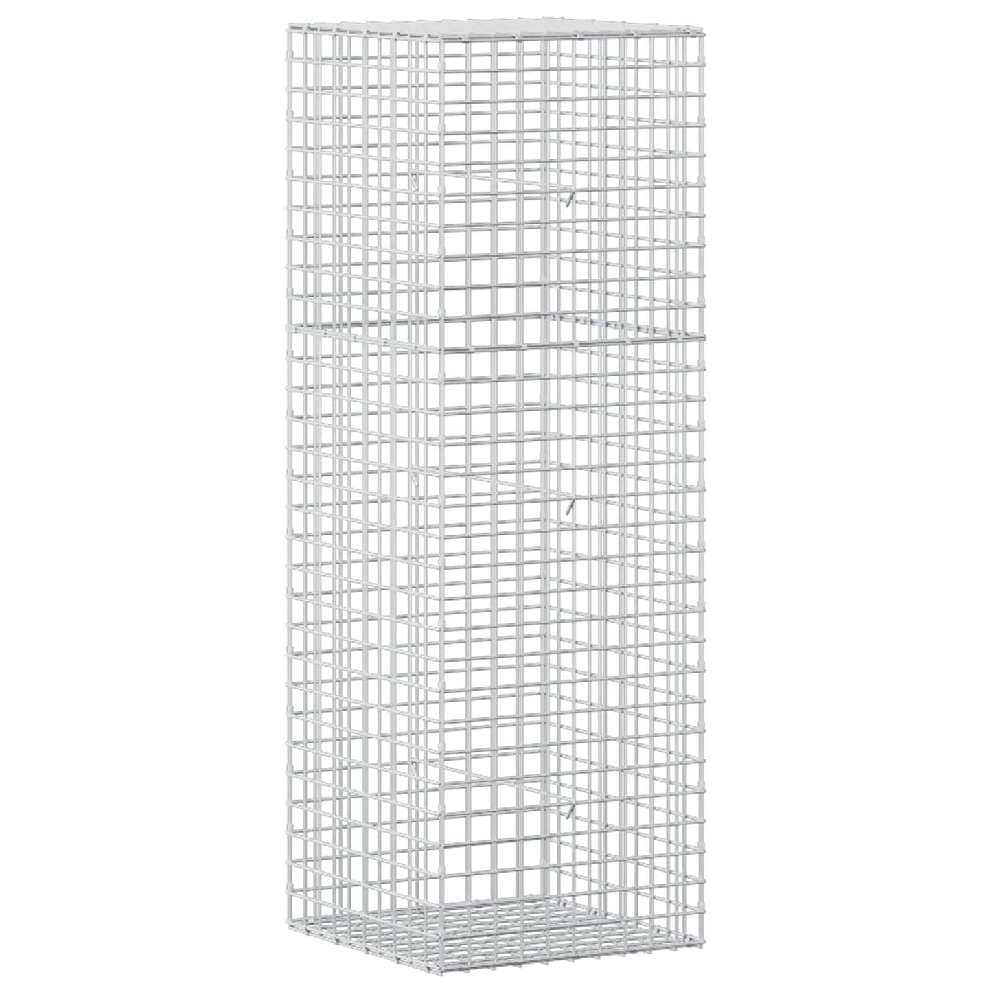 vidaXL Γκαμπιόν με σύρμα 5 mm και πλέγμα 5x5 cm 50x50x150 εκ