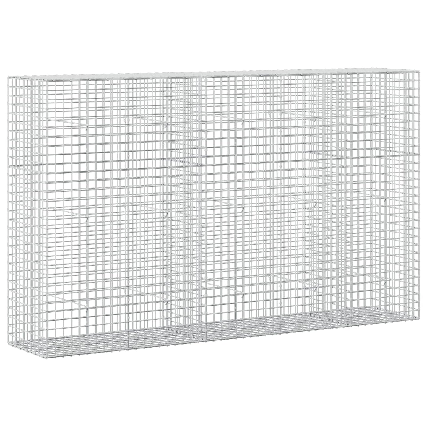 vidaXL Γκαμπιόν με σύρμα 5 mm και πλέγμα 5x5 cm 250x50x150 εκ