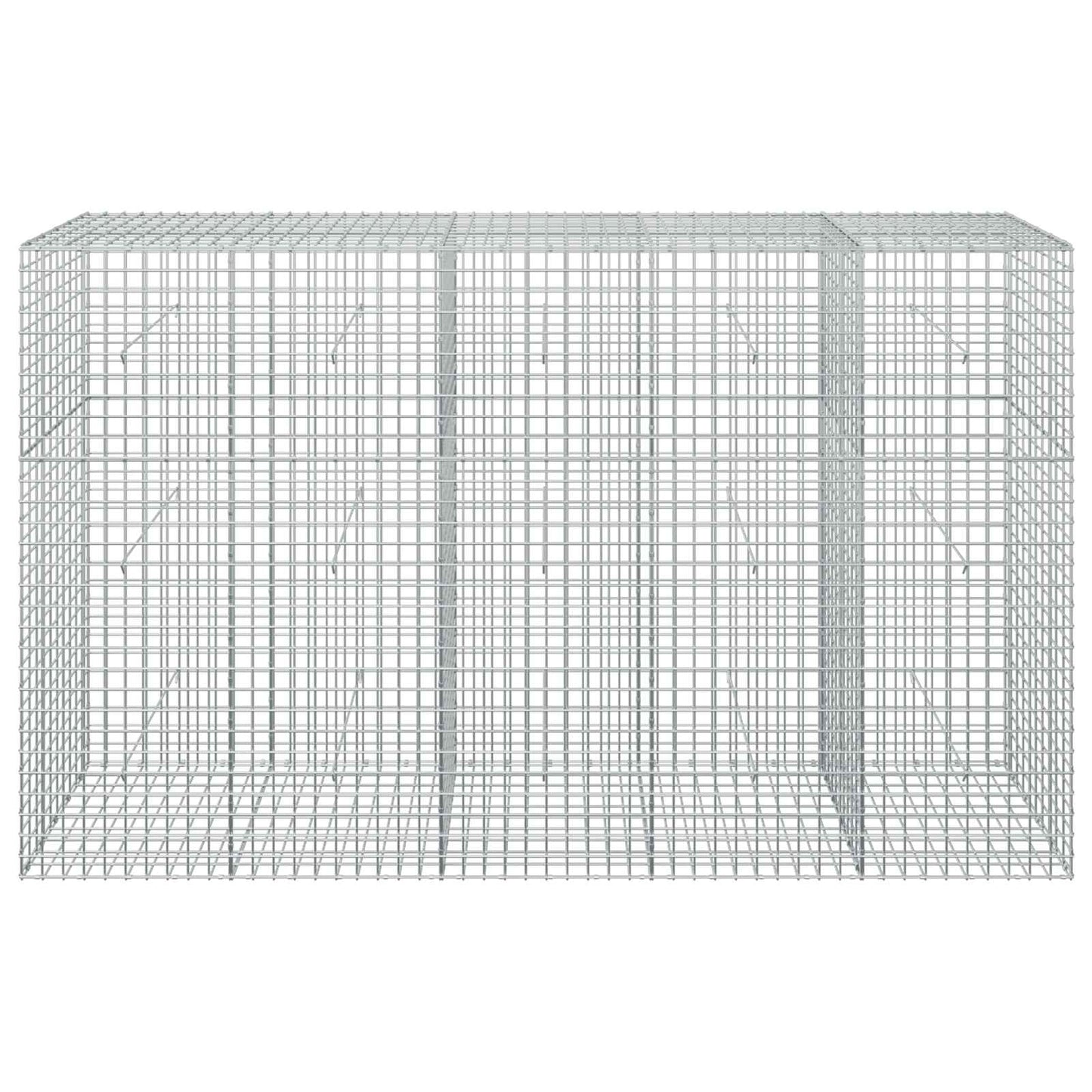 vidaXL Γκαμπιόν με σύρμα 5 mm και πλέγμα 5x5 cm 250x50x150 εκ