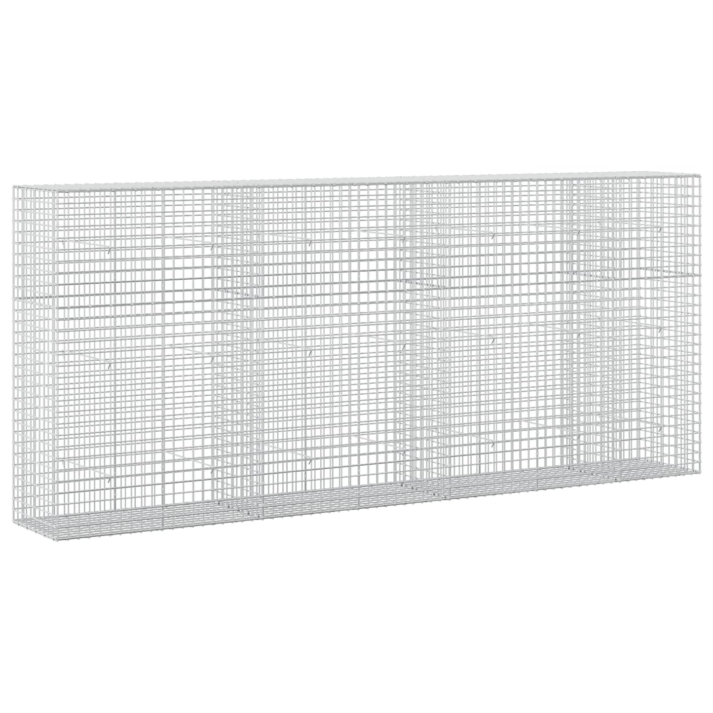 vidaXL Γκαμπιόν με σύρμα 5 mm και πλέγμα 5x5 cm 350x50x150 εκ