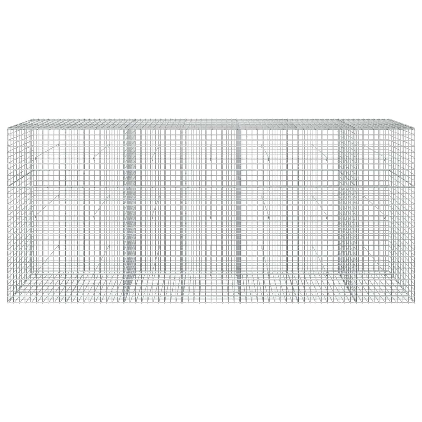 vidaXL Γκαμπιόν με σύρμα 5 mm και πλέγμα 5x5 cm 350x50x150 εκ