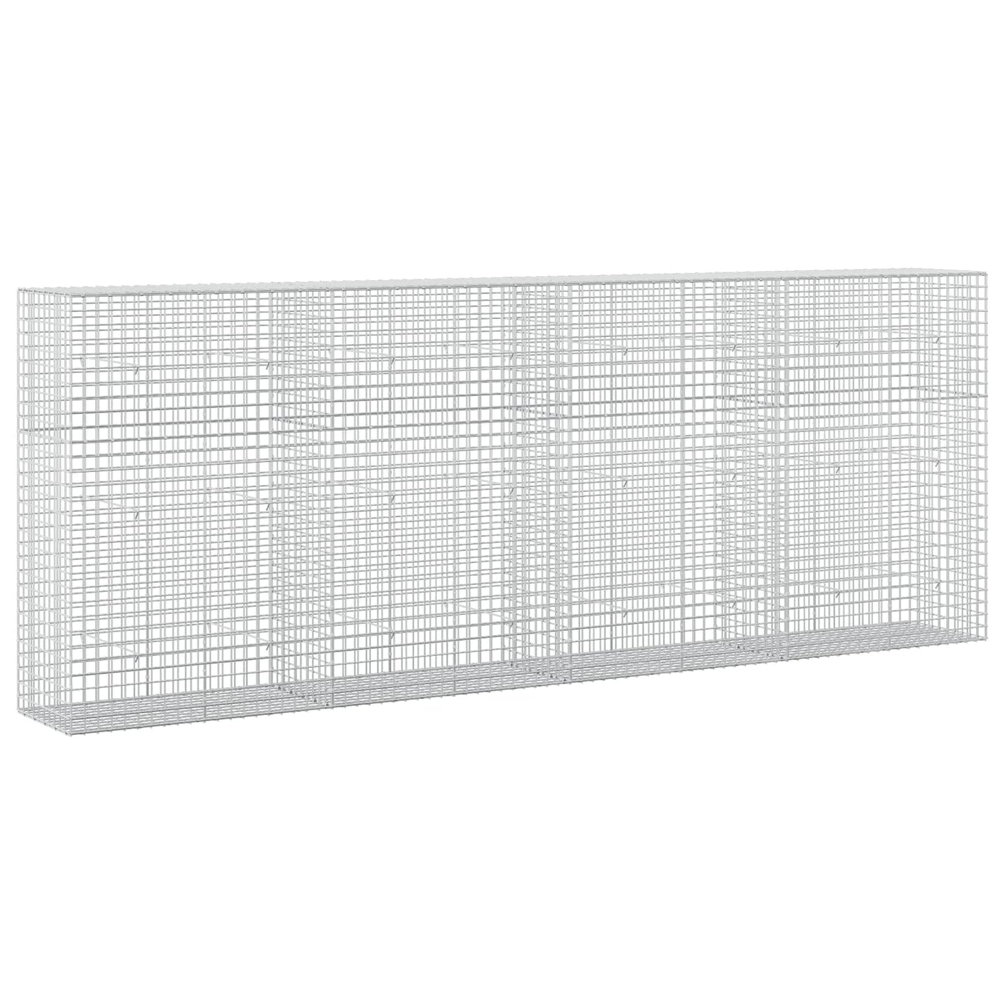 vidaXL Γκαμπιόν με σύρμα 5 mm και πλέγμα 5x5 cm 400x50x150 εκ