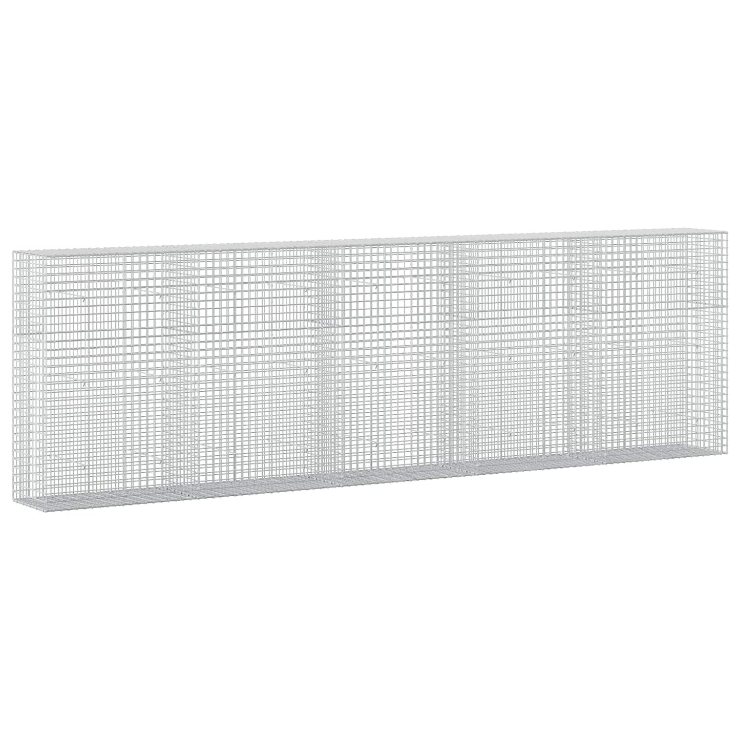 vidaXL Γκαμπιόν με σύρμα 5 mm και πλέγμα 5x5 cm 500x50x150 εκ