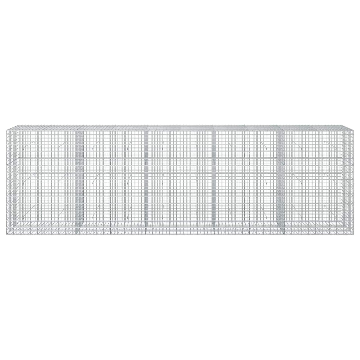 vidaXL Γκαμπιόν με σύρμα 5 mm και πλέγμα 5x5 cm 500x50x150 εκ
