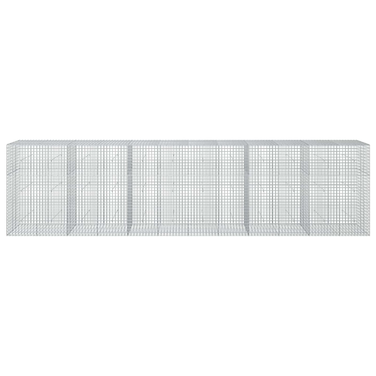 vidaXL Γκαμπιόν με σύρμα 5 mm και πλέγμα 5x5 cm 600x50x150 εκ