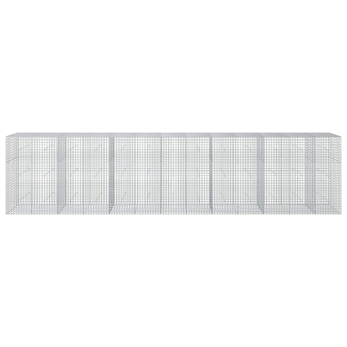 vidaXL Γκαμπιόν με σύρμα 5 mm και πλέγμα 5x5 cm 650x50x150 εκ