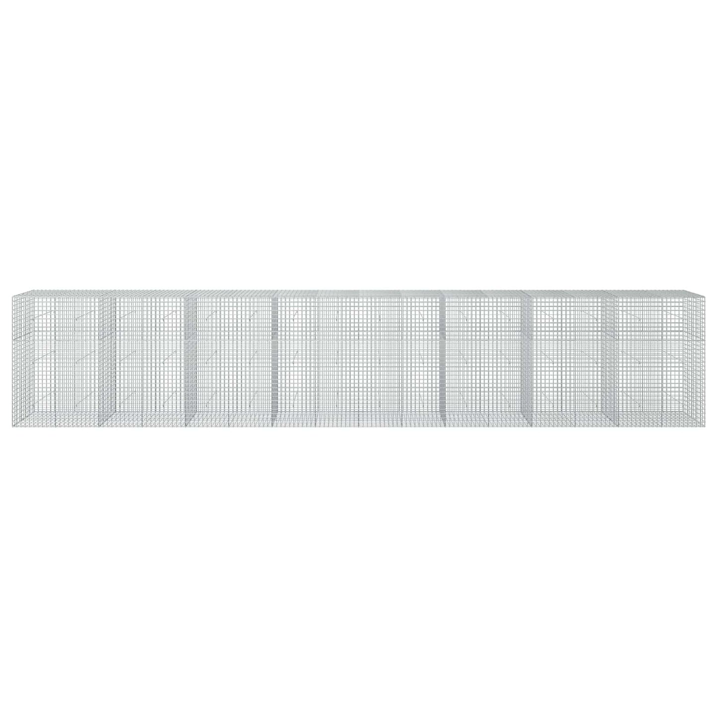 vidaXL Γκαμπιόν με σύρμα 5 mm και πλέγμα 5x5 cm 800x50x150 εκ.