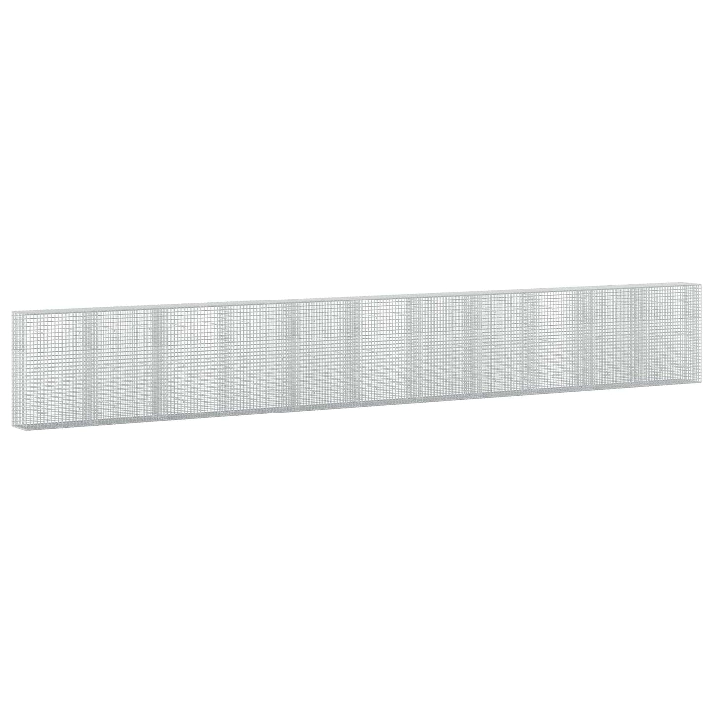 vidaXL Γκαμπιόν με σύρμα 5 mm και πλέγμα 5x5 cm 1100x50x150 εκ