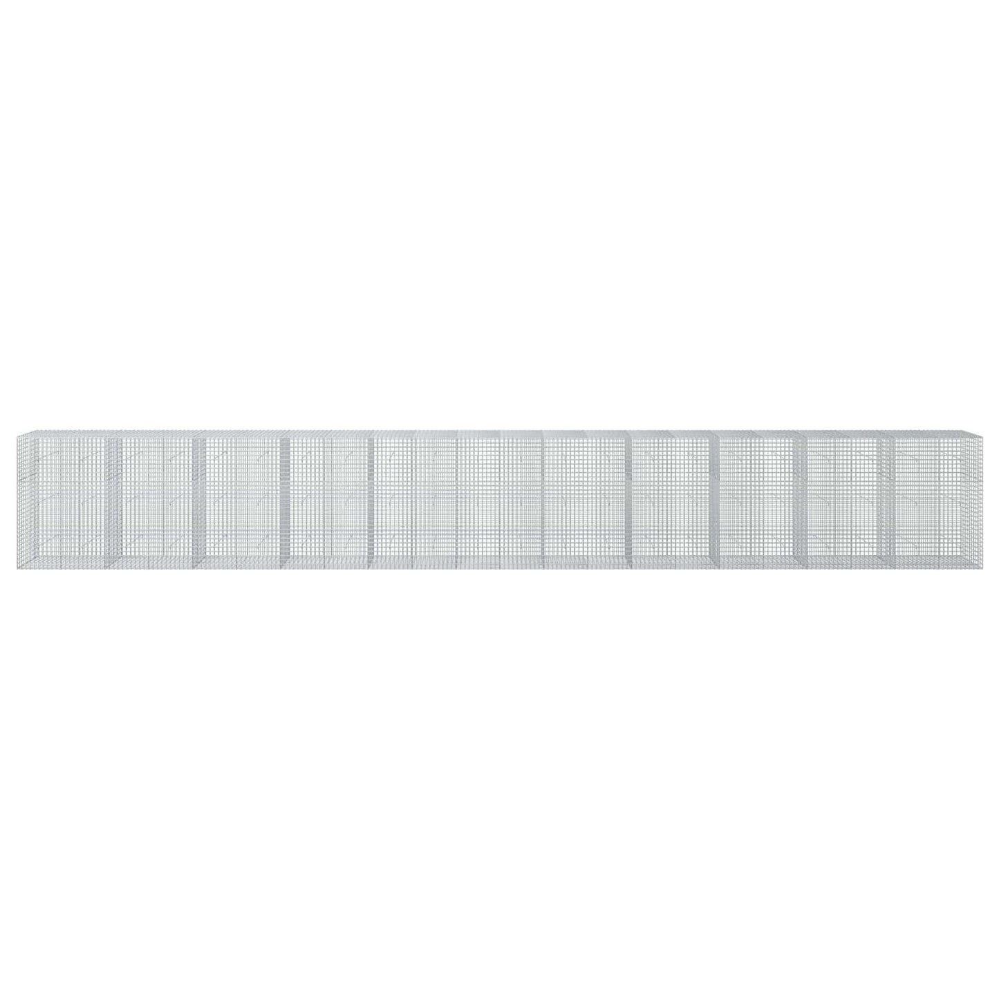 vidaXL Γκαμπιόν με σύρμα 5 mm και πλέγμα 5x5 cm 1100x50x150 εκ
