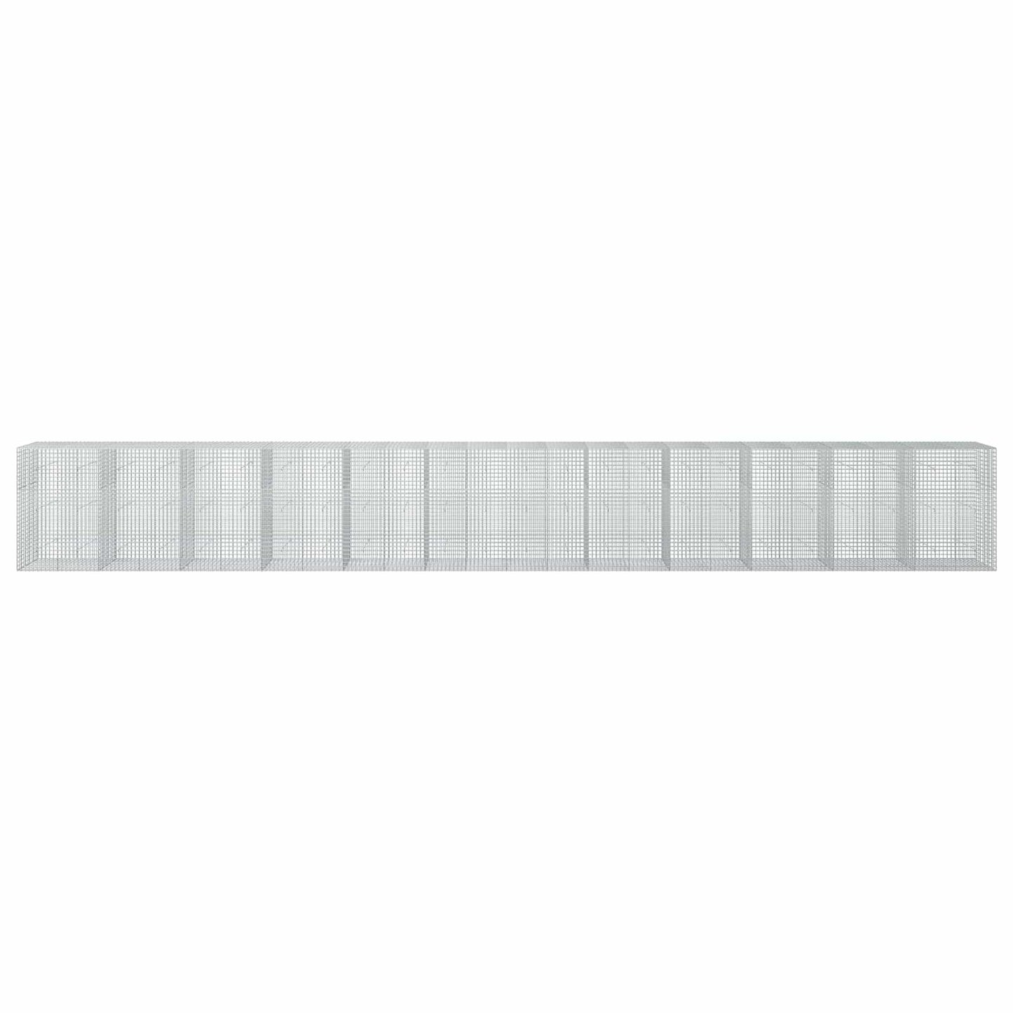 vidaXL Γκαμπιόν με σύρμα 5 mm και πλέγμα 5x5 cm 1200x50x150 εκ.