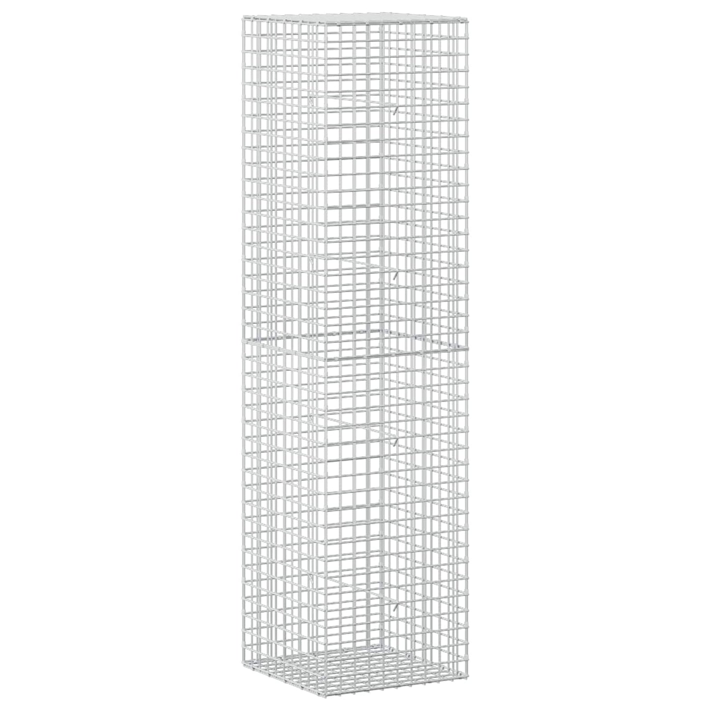 vidaXL Γκαμπιόν με σύρμα 5 mm και πλέγμα 5x5 cm 50x50x200 εκ