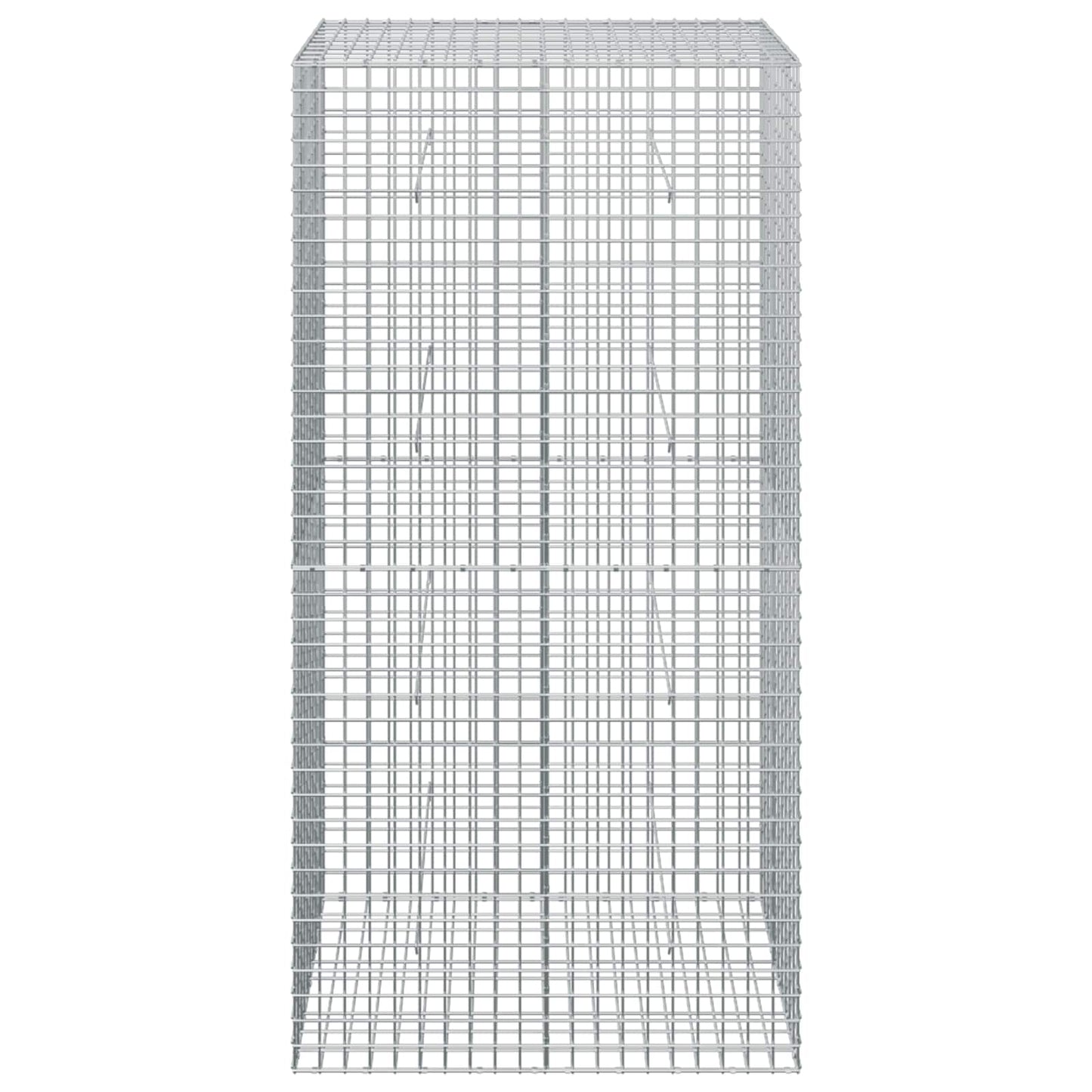 vidaXL Γκαμπιόν με σύρμα 5 mm και πλέγμα 5x5 cm 100x50x200 cm