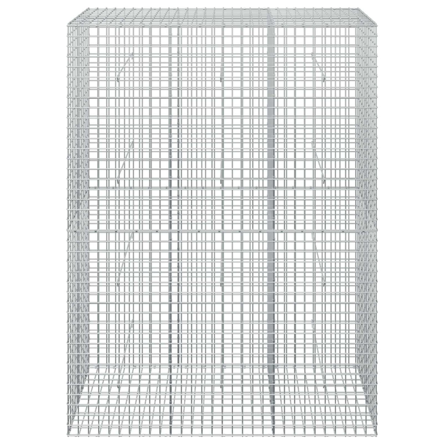 vidaXL Γκαμπιόν με σύρμα 5 mm και πλέγμα 5x5 cm 150x50x200 εκ