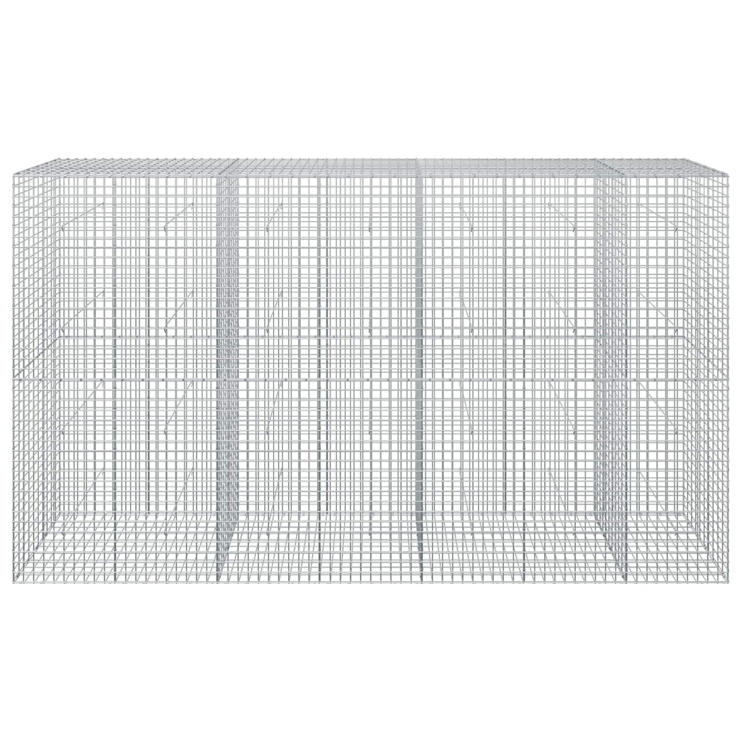 vidaXL Γκαμπιόν με σύρμα 5 mm και πλέγμα 5x5 cm 350x50x200 εκ