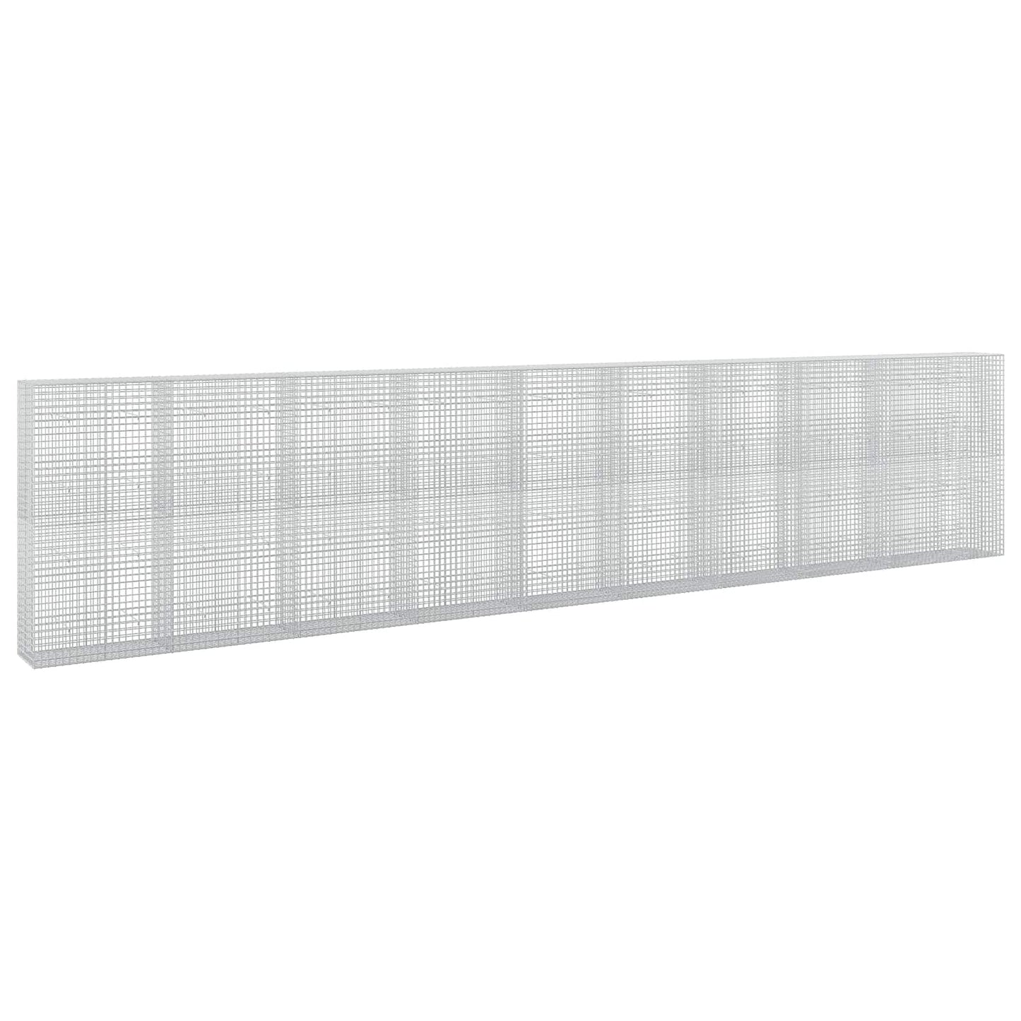 vidaXL Γκαμπιόν με σύρμα 5 mm και πλέγμα 5x5 cm 950x50x200 εκ