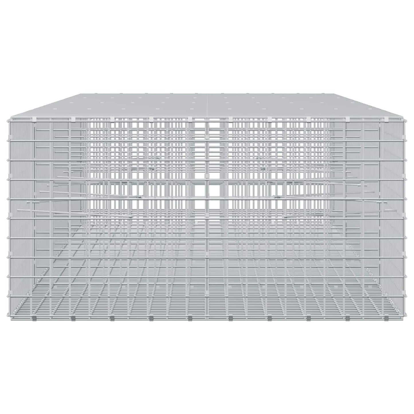 vidaXL Γκαμπιόν με σύρμα 5 mm και πλέγμα 5x5 cm 400x100x50 εκ.