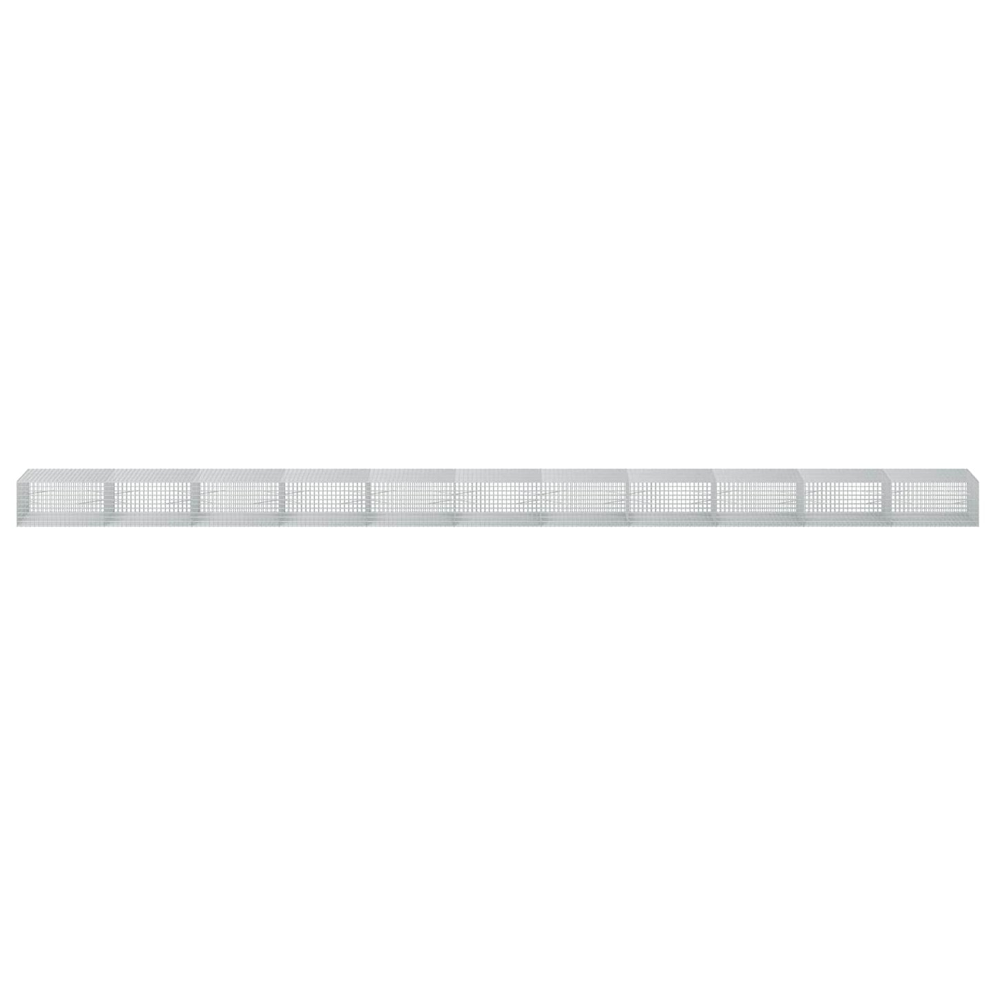 vidaXL Γκαμπιόν με σύρμα 5 mm και πλέγμα 5x5 cm 1100x100x50 εκ