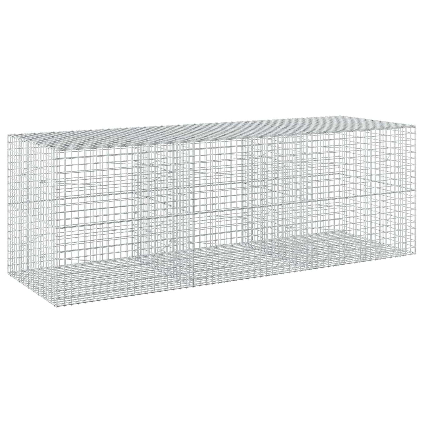 vidaXL Γκαμπιόν με σύρμα 5 mm και πλέγμα 5x5 cm 300x100x100 εκ.