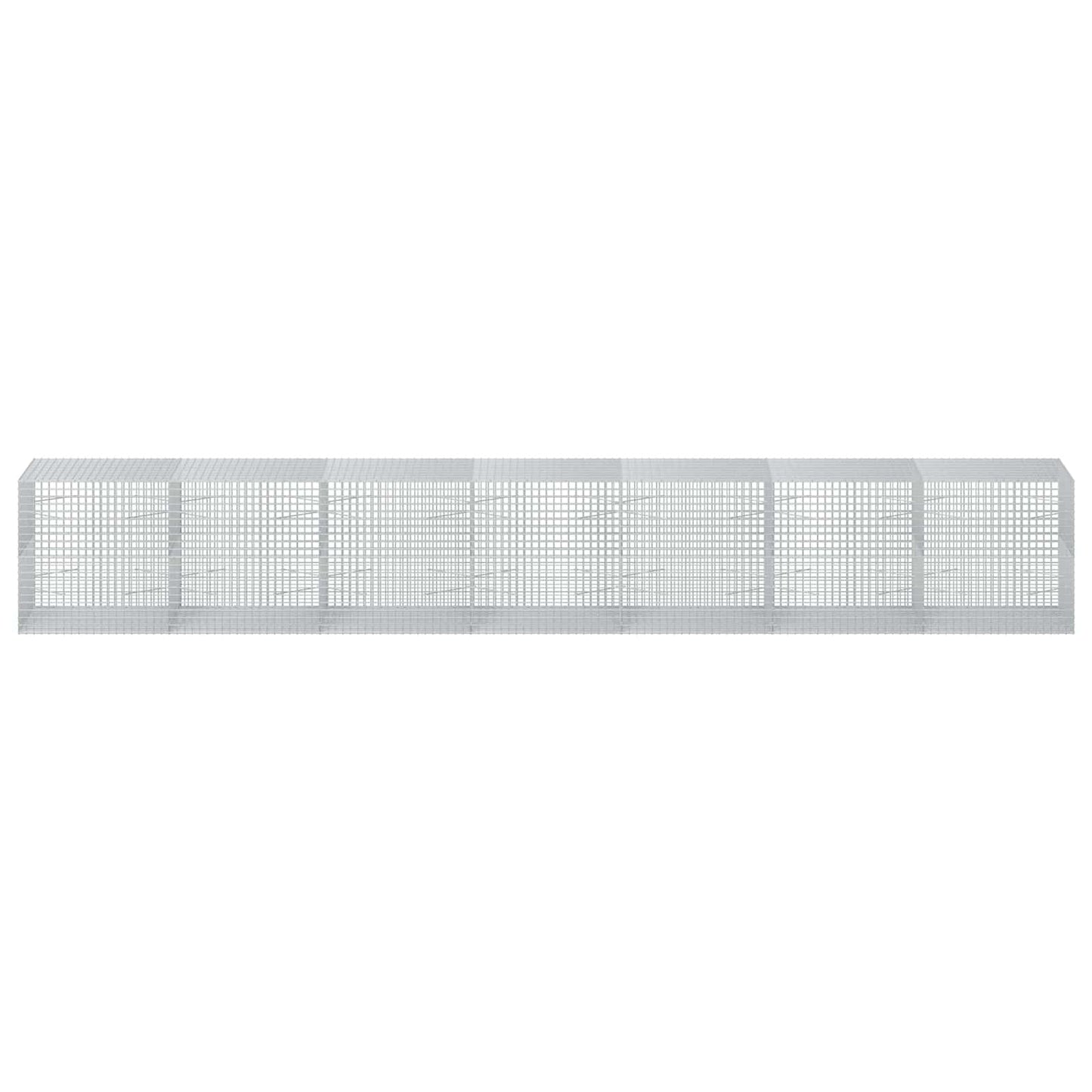 vidaXL Γκαμπιόν με σύρμα 5 mm και πλέγμα 5x5 cm 700x100x100 εκ.