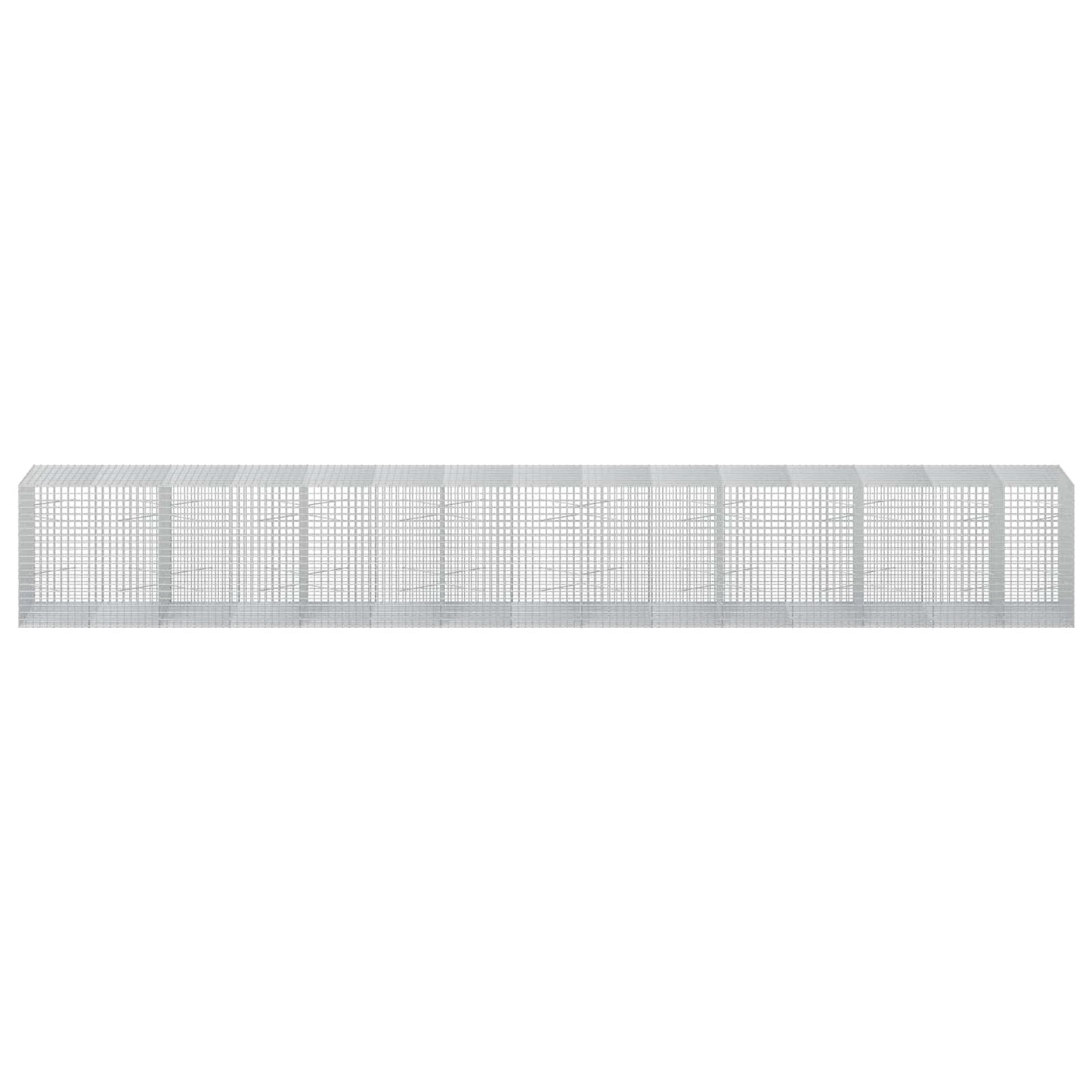 vidaXL Γκαμπιόν με σύρμα 5 mm και πλέγμα 5x5 cm 750x100x100 εκ.
