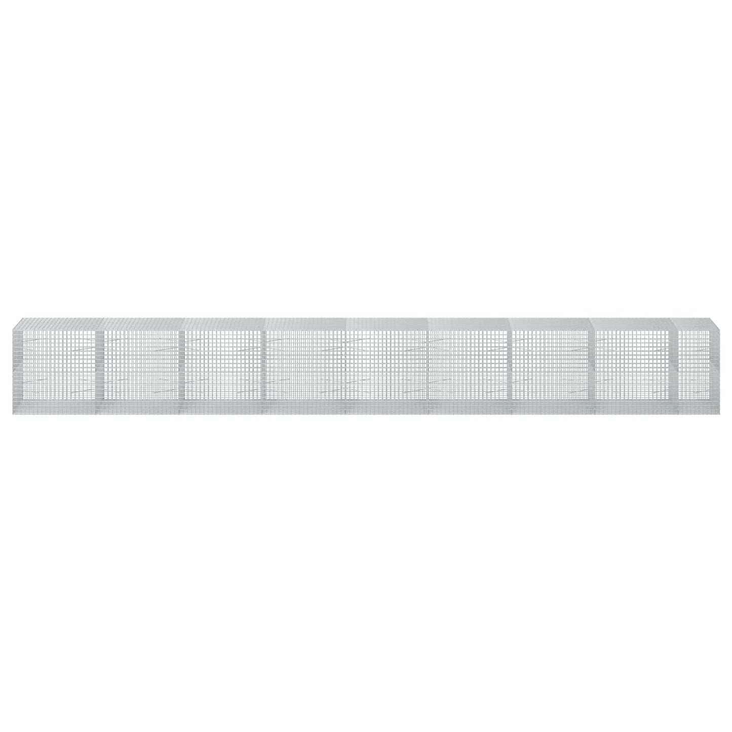 vidaXL Γκαμπιόν με σύρμα 5 mm και πλέγμα 5x5 cm 850x100x100 εκ