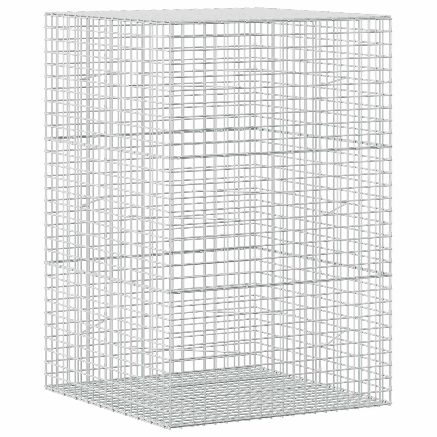 vidaXL Γκαμπιόν με σύρμα 5 mm και πλέγμα 5x5 cm 100x100x150 εκ