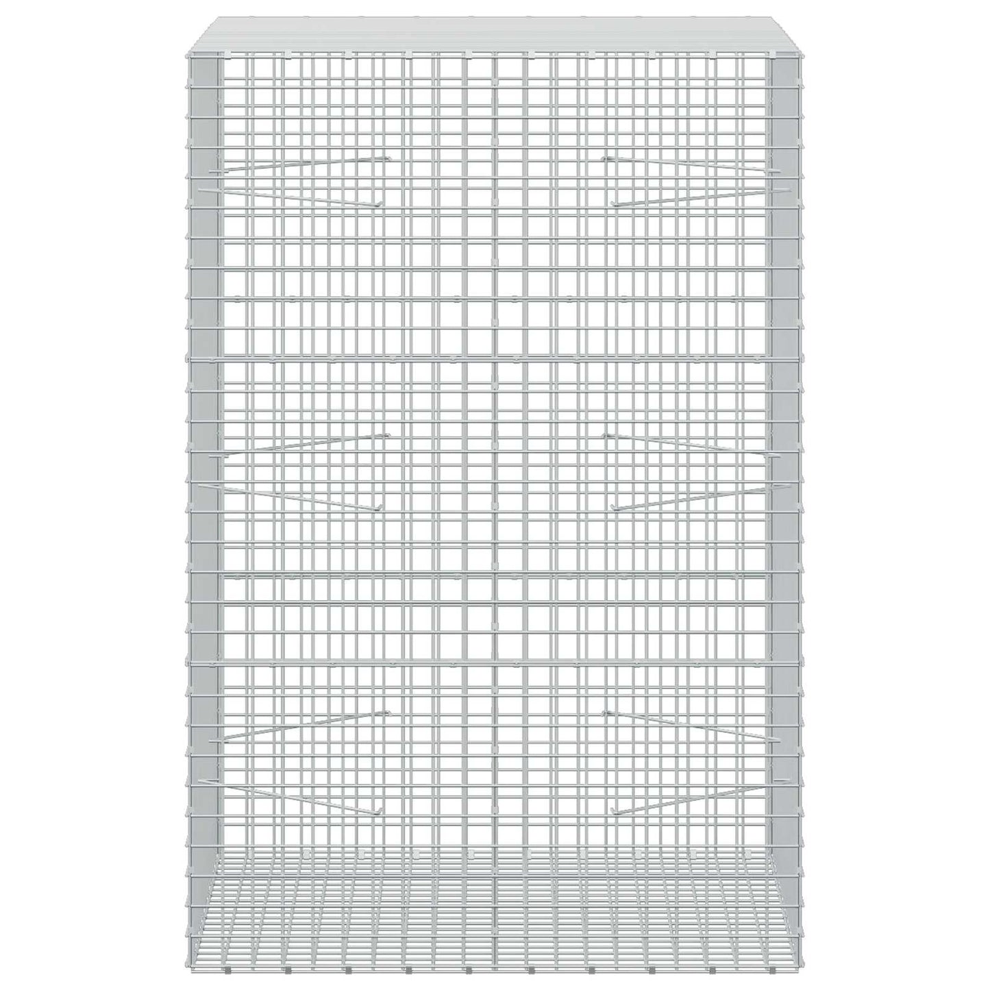 vidaXL Γκαμπιόν με σύρμα 5 mm και πλέγμα 5x5 cm 100x100x150 εκ