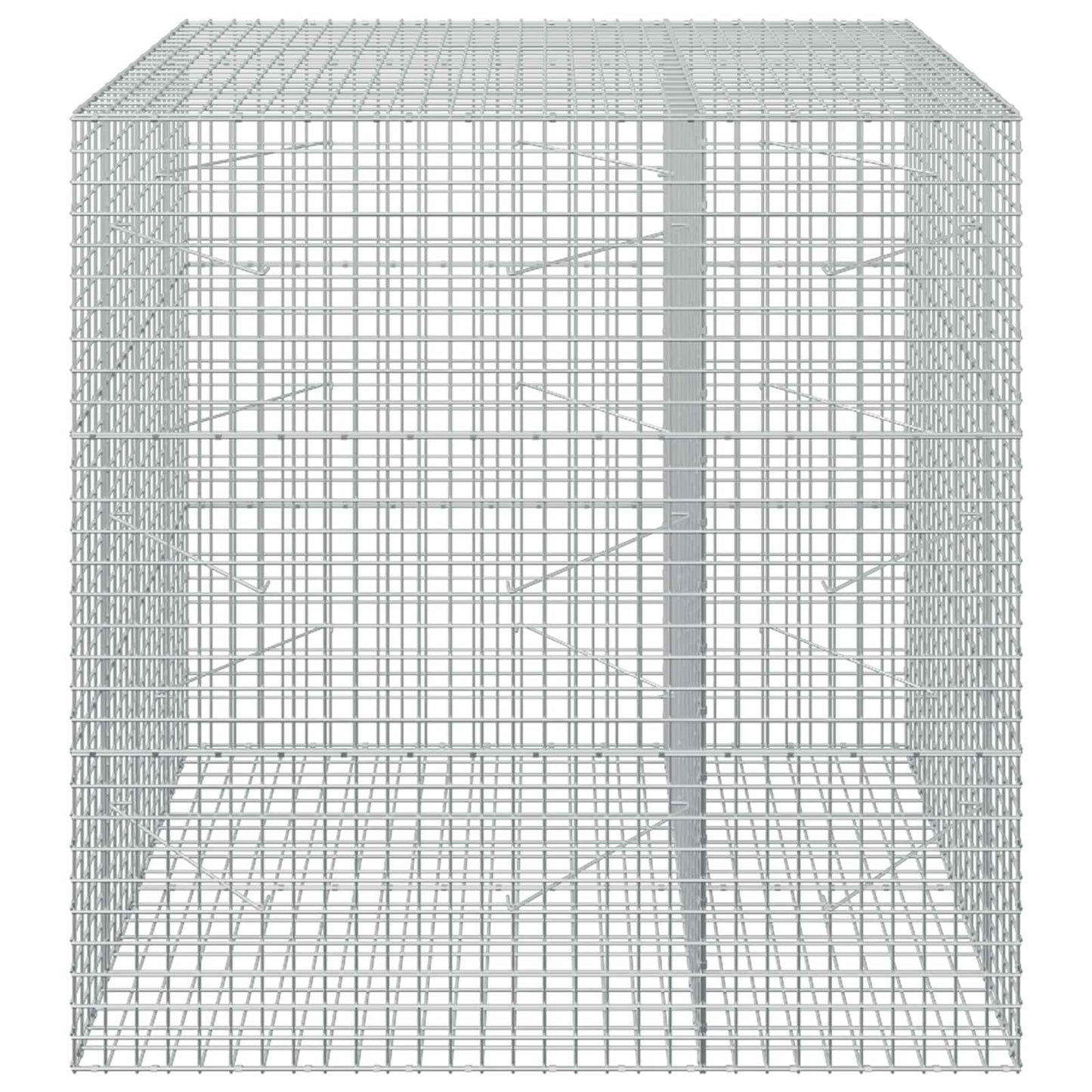 vidaXL Γκαμπιόν με σύρμα 5 mm και πλέγμα 5x5 cm 150x100x150 εκ.